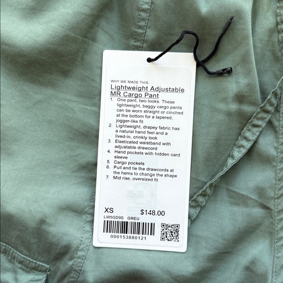 Lululemon Lightweight Adjustable Mid-Rise Cargo Pant - Picture 6 of 10